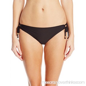 Ella Moss Women's Tunnel Side Swimsuit Bikini Bottom Zaire Black B07DCPLL6W